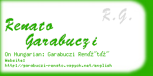 renato garabuczi business card